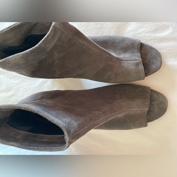 Alberto Fermani Suede Peep Toe Ankle Boots Size 39 - Picture 9 of 10